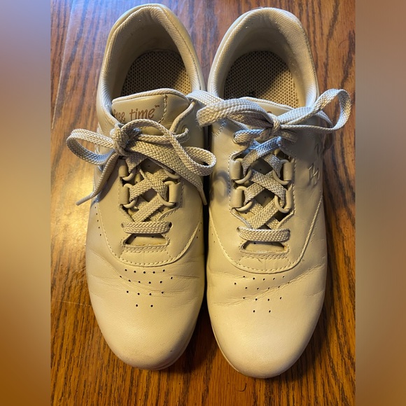 SAS Tripad Comfort FREE TIME Bone Leather Oxford Shoes size 7 1/2 N Gray - Picture 1 of 8